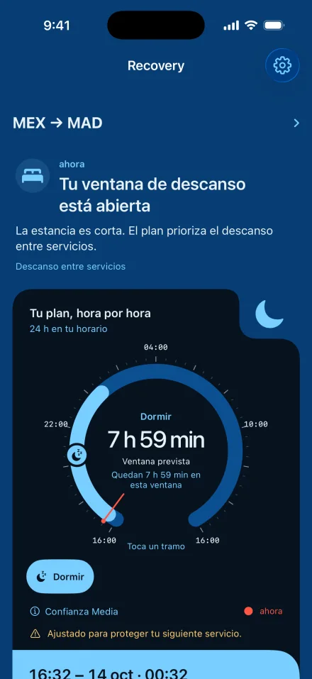 Recovery, con el descanso recomendado y el próximo reporte